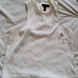 Aqua Women's Cream Sleeveless Top